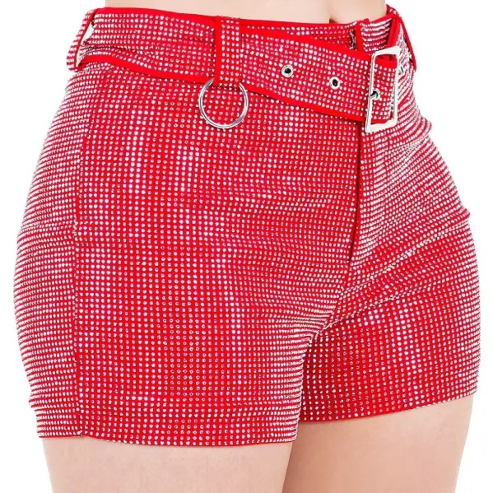 Rhinestone Mini Hot Shorts Pants